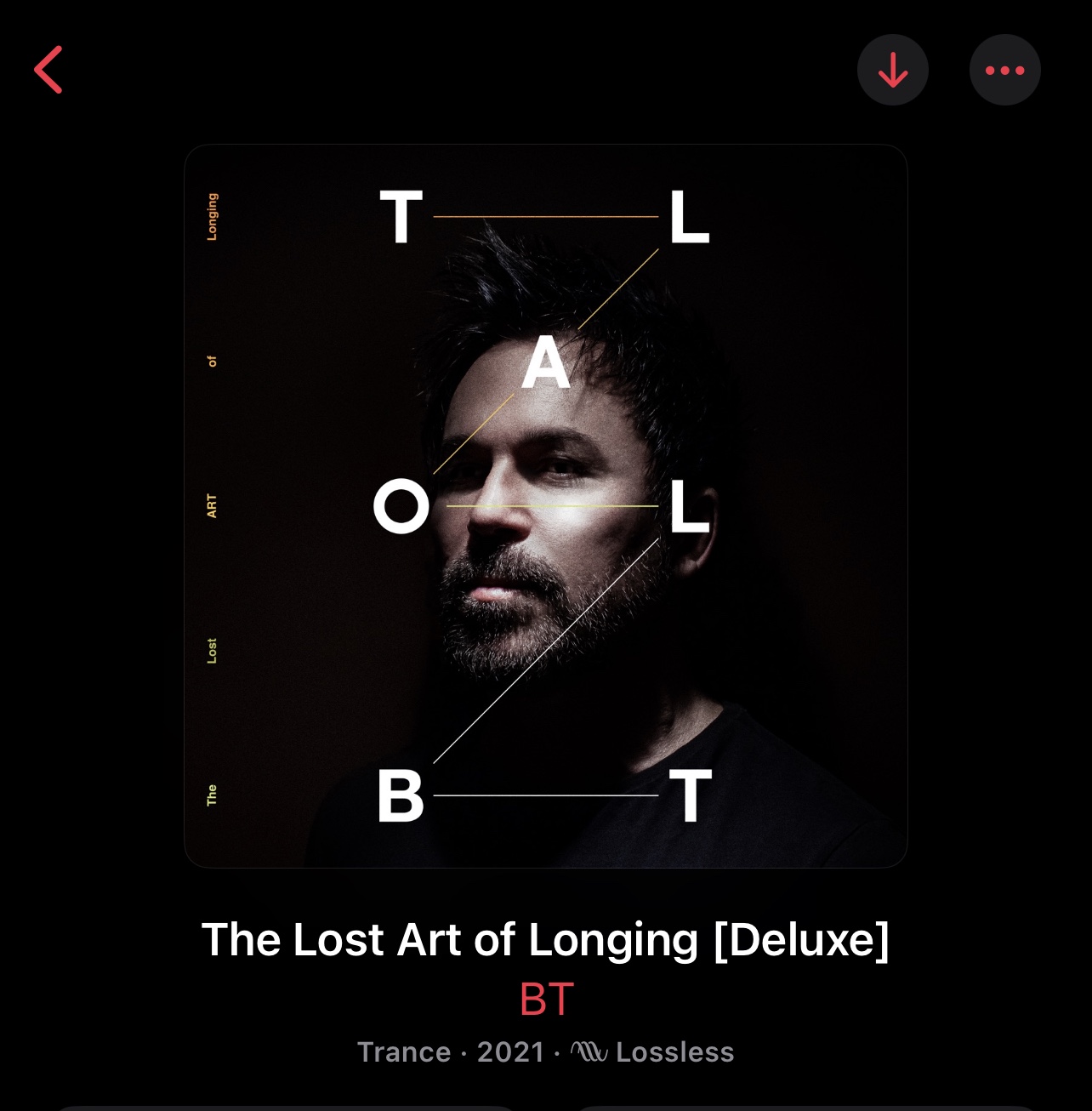 BT “The Lost Art of Longing”