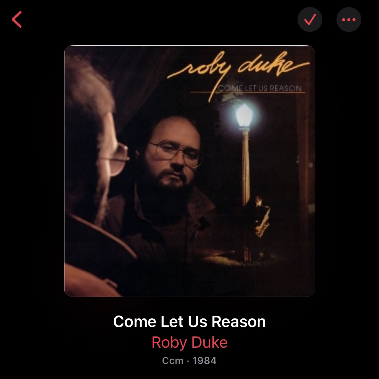 Roby Duke – “Come Let Us Reason”